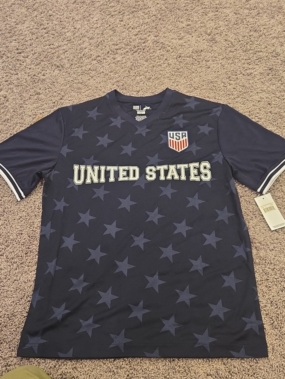 United States Navy Blue Star Graphic Men's Shirt